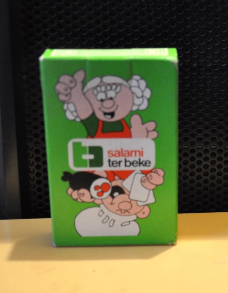 jeu de 52 cartes a jouer publicitaire salami ter beke, Ophalen of Verzenden, Zo goed als nieuw, Speelkaart(en)