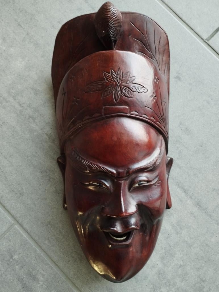 Chinees masker handsnijwerk, Ophalen of Verzenden