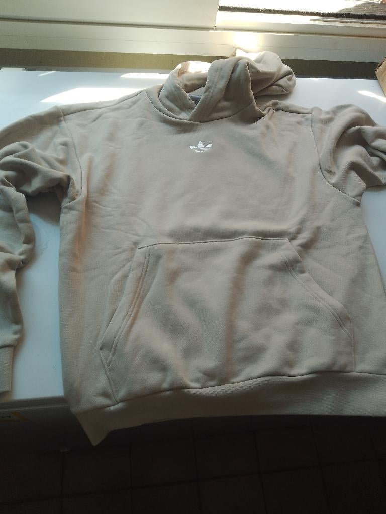 small adidas hoodie skate grote backprint nieuwin verpakking, Verzenden, Beige, Nieuw, Adidas