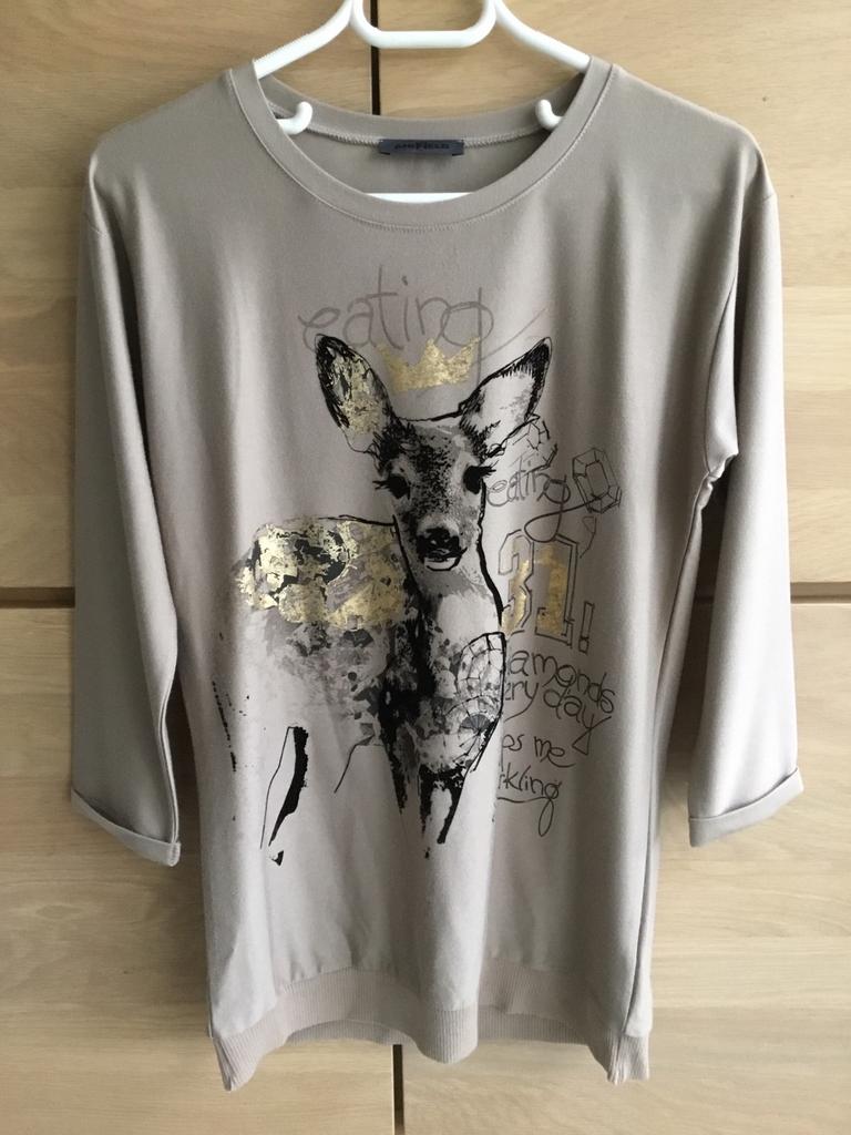 T-shirt 3/4 mouw AIRFIELD, Kleding | Dames, Maat 38/40 (M), Bruin, Ophalen of Verzenden, Airfield