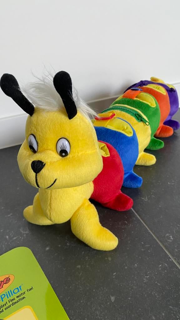 Educatieve rups 55cm *Rupsje Sluit*, Ophalen of Verzenden, Nieuw