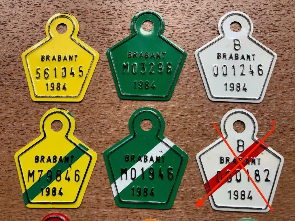 Nieuwe 1984 fiets / bromfiets / boot plaat Brabant, Ophalen of Verzenden, Nieuw