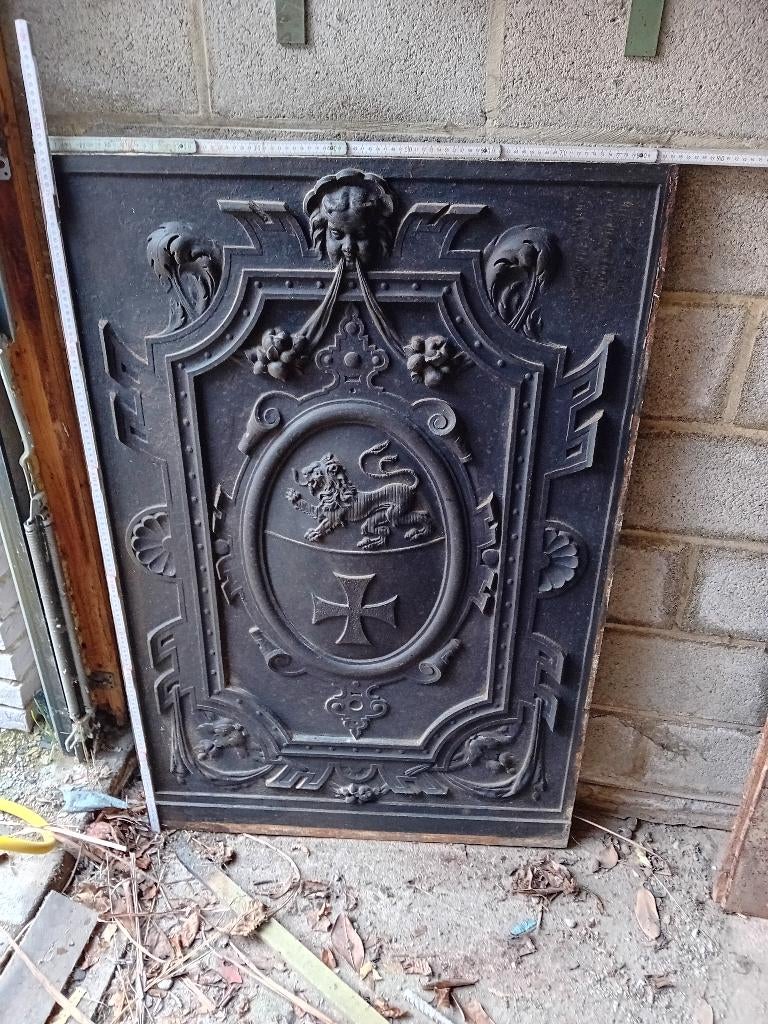 plaque en fonte, Huis en Inrichting, Haarden, Ophalen, Gebruikt, Houthaard
