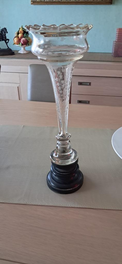 Vase en verre vintage, Antiquités & Art, Enlèvement
