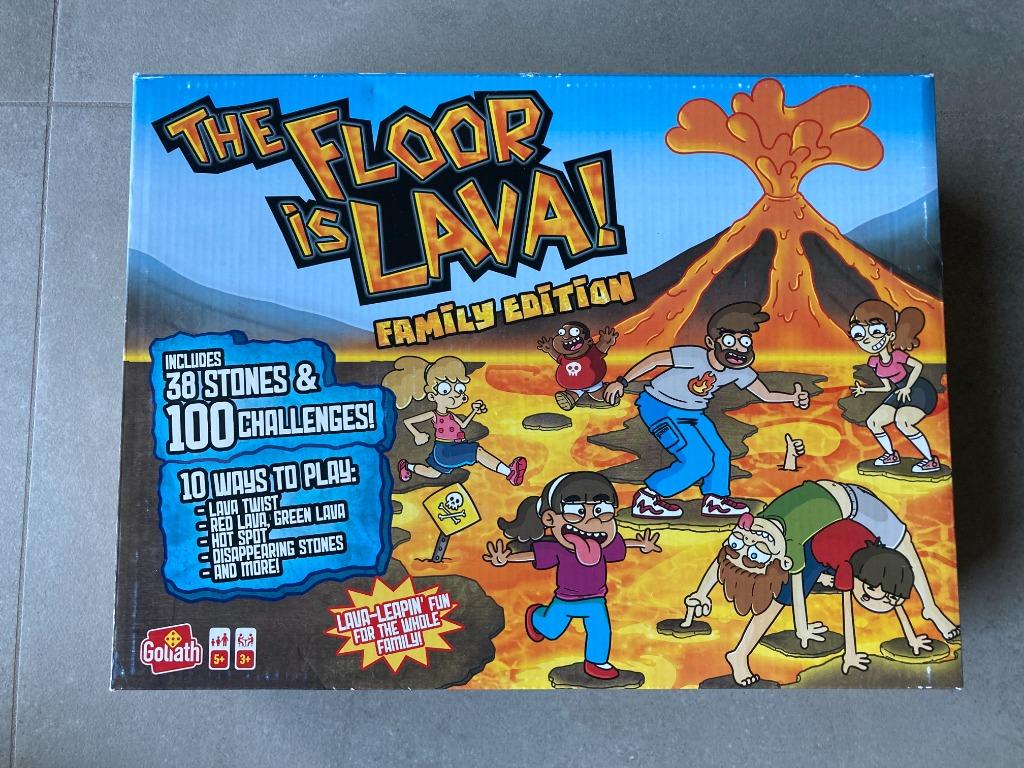 The floor is lava - familie editie - de vloer is lava, Een of twee spelers, Ophalen of Verzenden, Zo goed als nieuw, Goliath