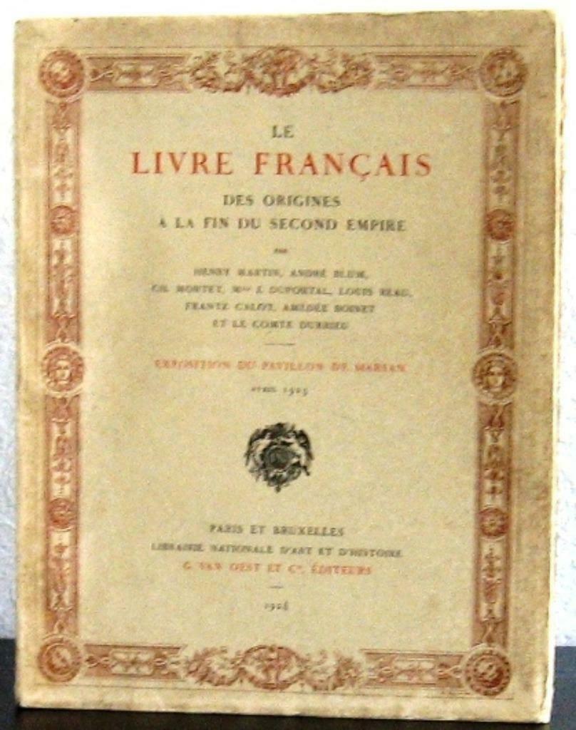 Le Livre Francais 1924 Martin et al Franse boekdrukkunst, Enlèvement ou Envoi