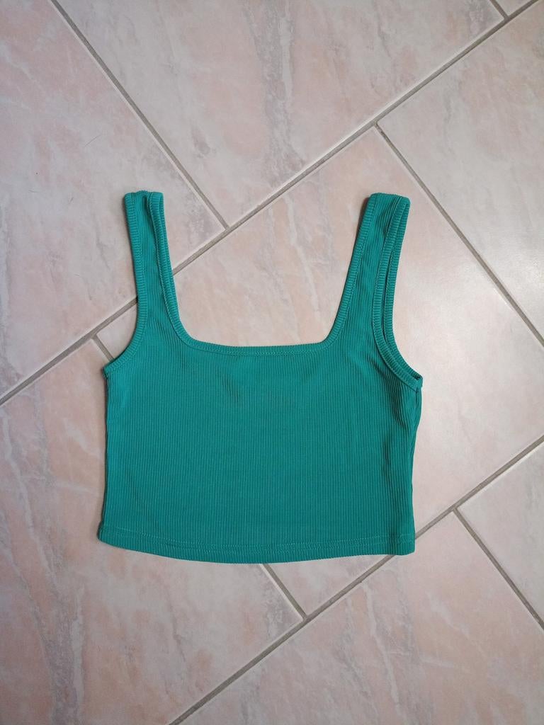 crop-topje, Verzenden, Nieuw, Groen, Shein