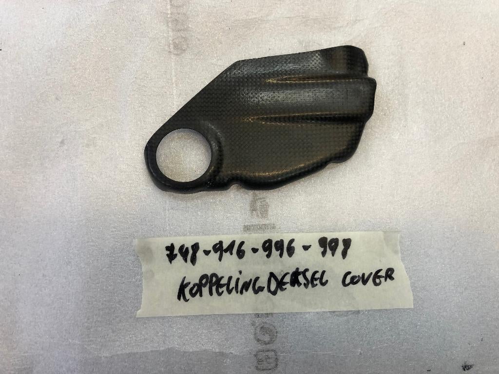 DUCATI CARBON COVER KOPPELING CARTER, Motoren, DUCATI, Gebruikt, Ophalen of Verzenden, Jackierogier@outlook.be