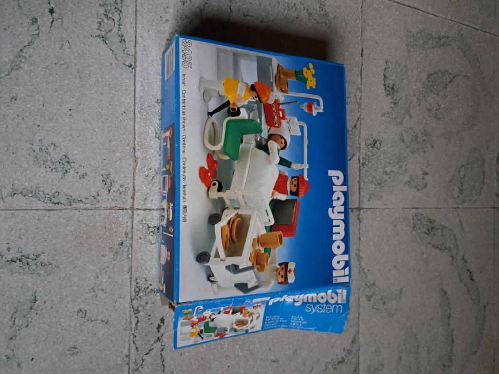 Vintage Playmobil 3495 ziekenhuis kamer, Ophalen, Gebruikt, Complete set