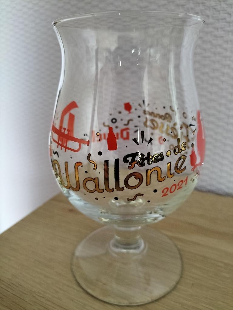 Duvelglas Fêtes de Wallonie 2021, Verzamelen, Ophalen of Verzenden, Zo goed als nieuw, Glas of Glazen, Duvel