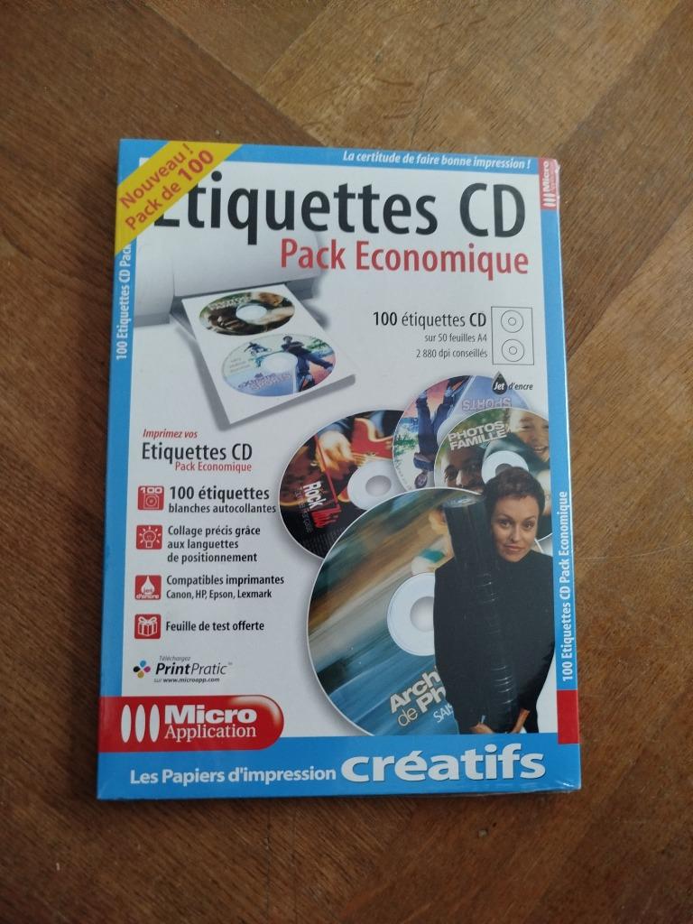 Nieuwe stickers van 100 cd's of dvd's, Computers en Software, Printerbenodigdheden, Ophalen of Verzenden, Nieuw, Overige typen