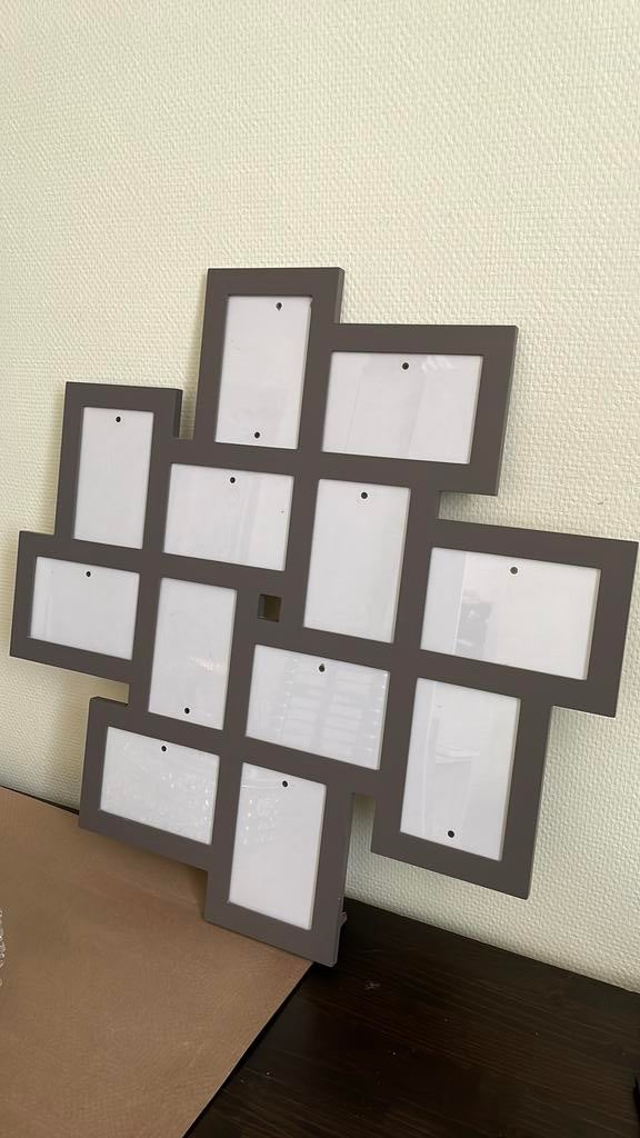 Fotokader Deknudt taupe 12 foto’s 10x15cm, Ophalen, Zo goed als nieuw