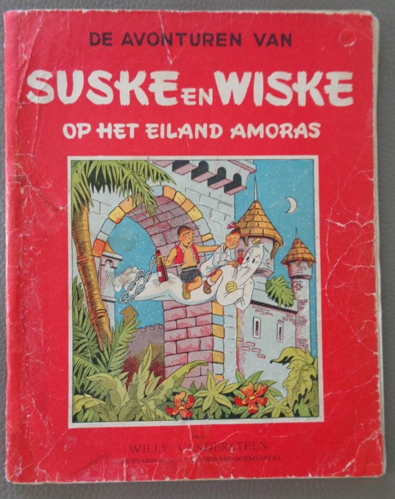 Suske en Wiske op het eiland Amoras (1950), Boeken, Ophalen of Verzenden