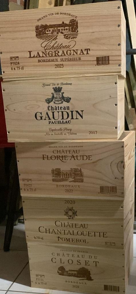 Caisses à vin en bois, Enlèvement