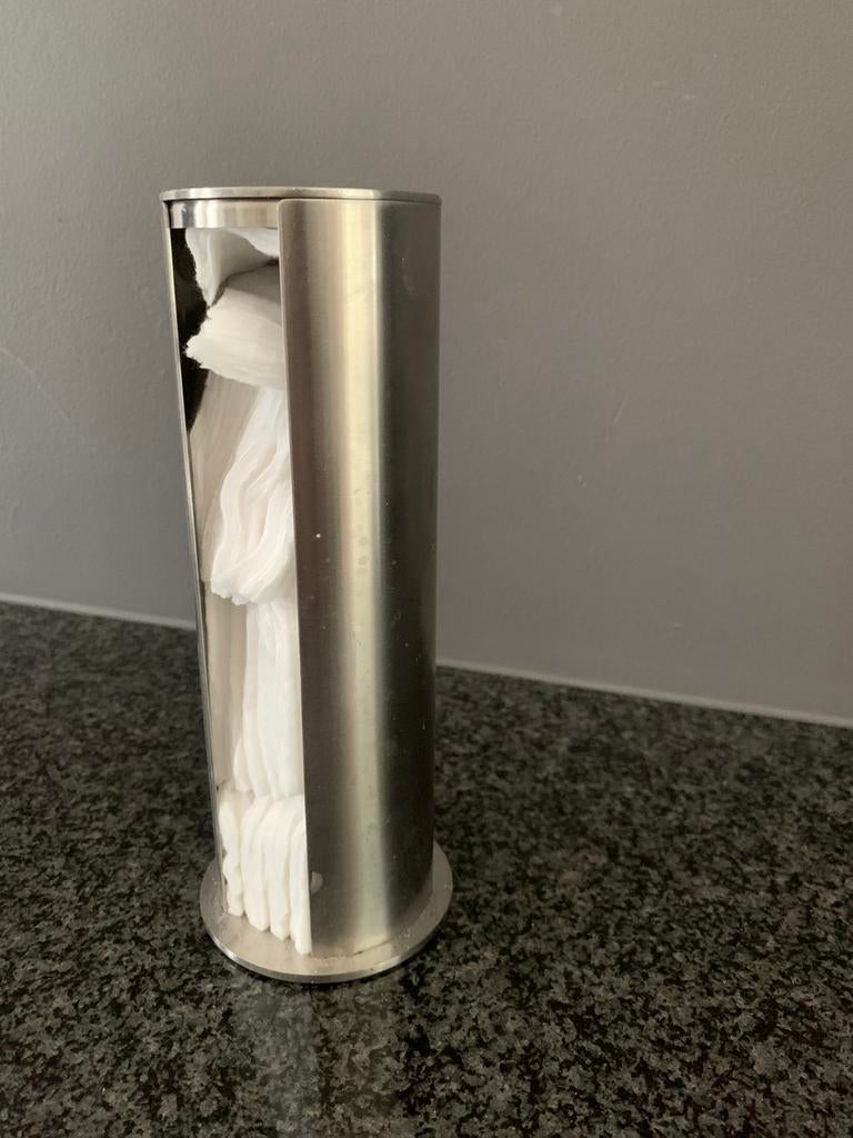 Wattenschijfhouder inox, Huis en Inrichting, Ophalen of Verzenden, Zo goed als nieuw, Overige typen