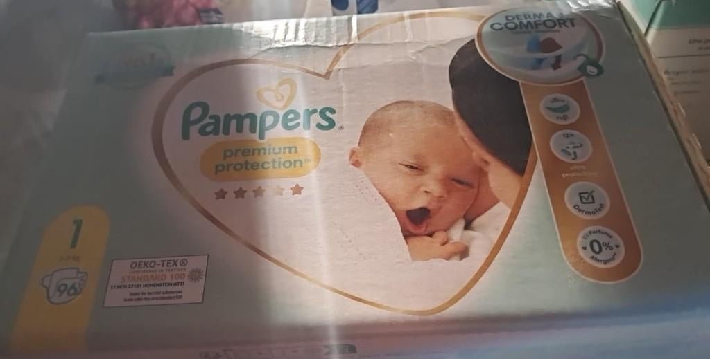 pampers maat1,2 en 3, Enlèvement