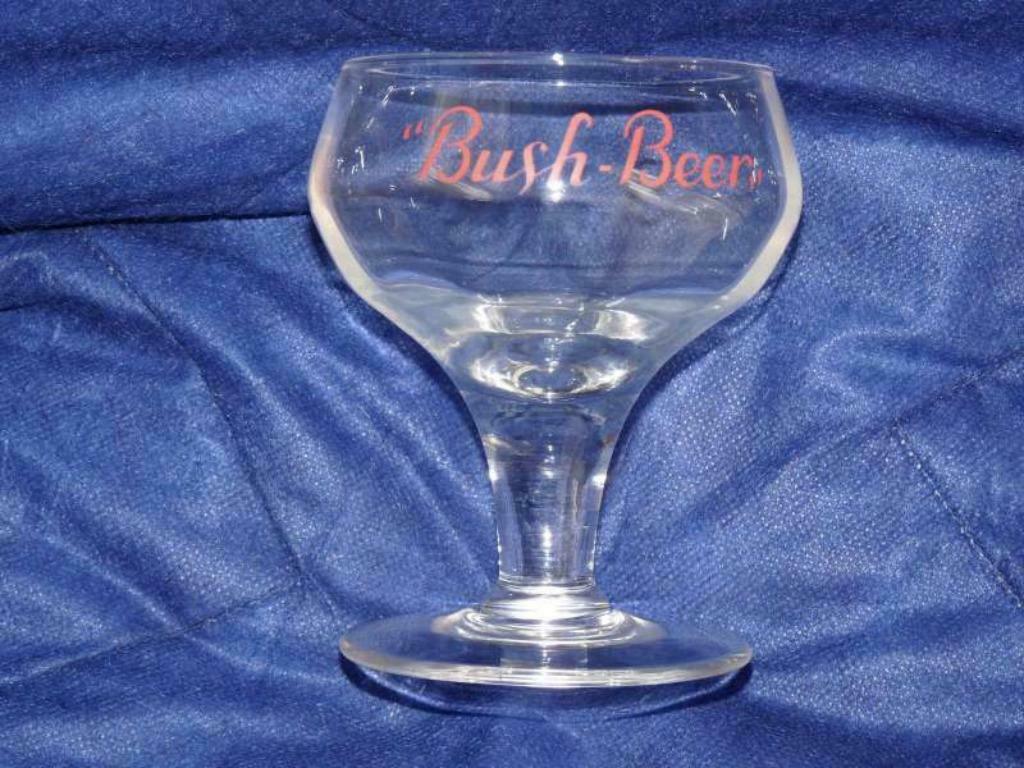 Oud bierglas Bush-Beer, Verzamelen, Ophalen of Verzenden, Glas of Glazen