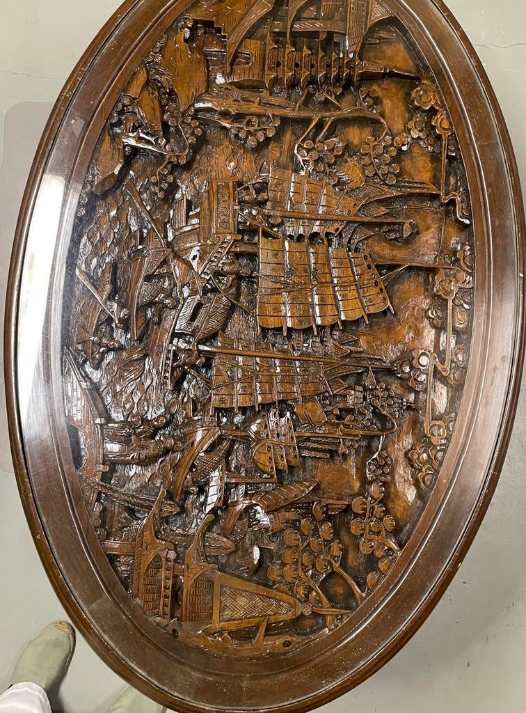 Mooie chinese salontafel met 6 bijzettafeltjes, Antiek en Kunst, Ophalen