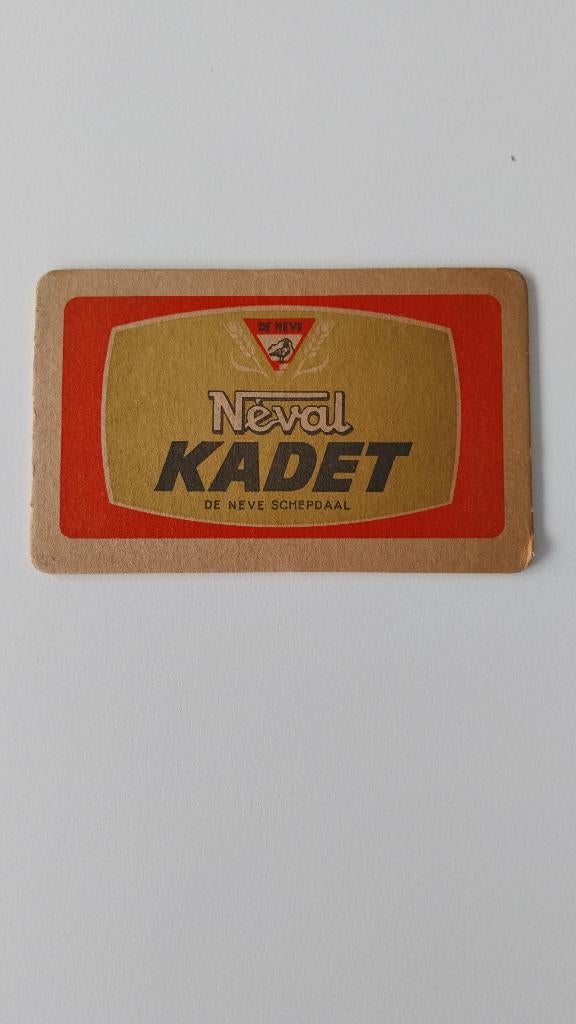 Bierviltje Neval Kadet De Neve Schepdaal ( gueuze ), Verzamelen, Ophalen of Verzenden, Gebruikt, Viltje(s)
