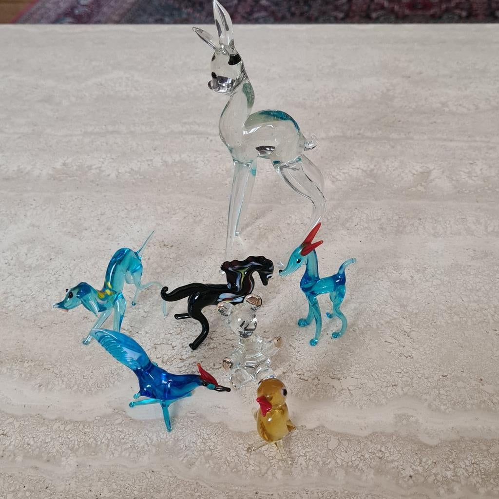 Glazen beeldjes, Murano glas, Verzamelen, Ophalen