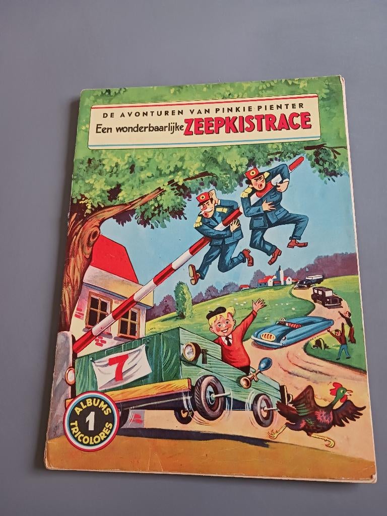 Pinkie Pienter nr.1, wonderbaarlijke Zeepkistrace, 1ste druk, Boeken, Stripverhalen, Eén stripboek, Ophalen of Verzenden