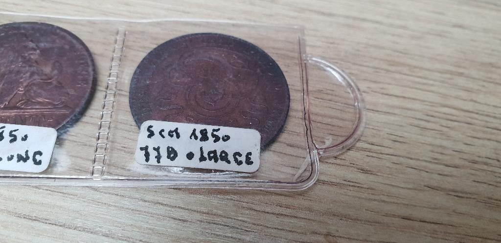 5 centimes - Léopold Ier 1850 77 b large, Enlèvement ou Envoi