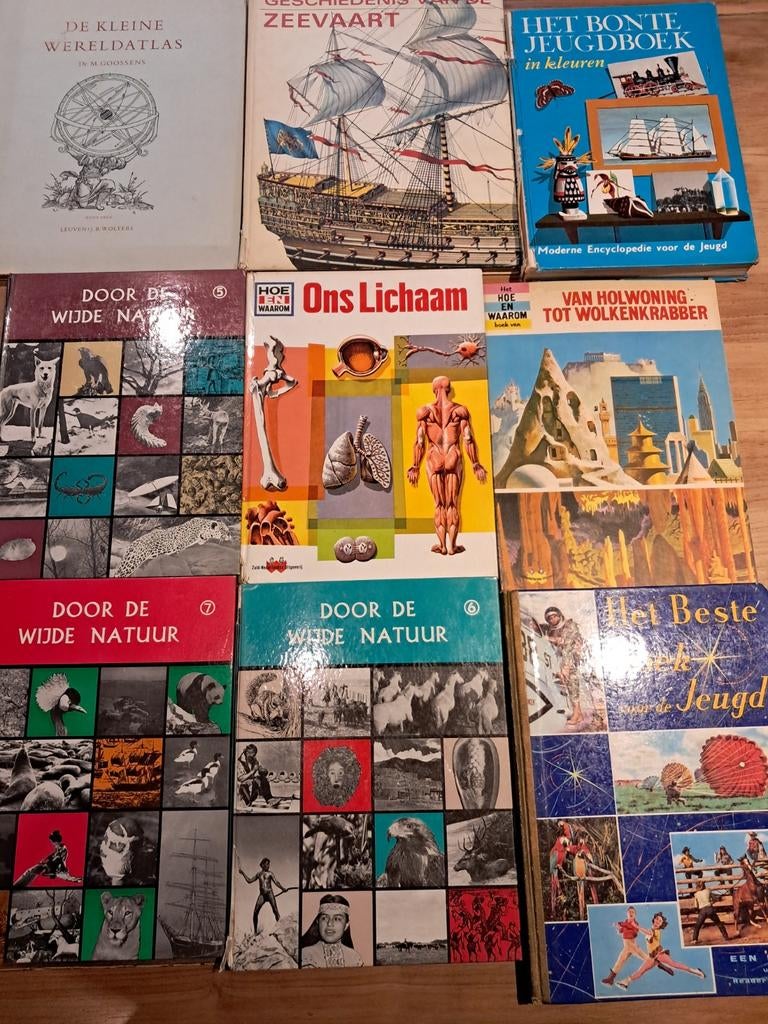 9 oude boeken, Ophalen of Verzenden, Gelezen, Geschikt voor kinderen