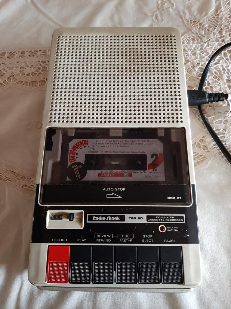 Cassette recorder Radio Shaek vintage, Audio, Tv en Foto, Cassettedecks, Ophalen of Verzenden
