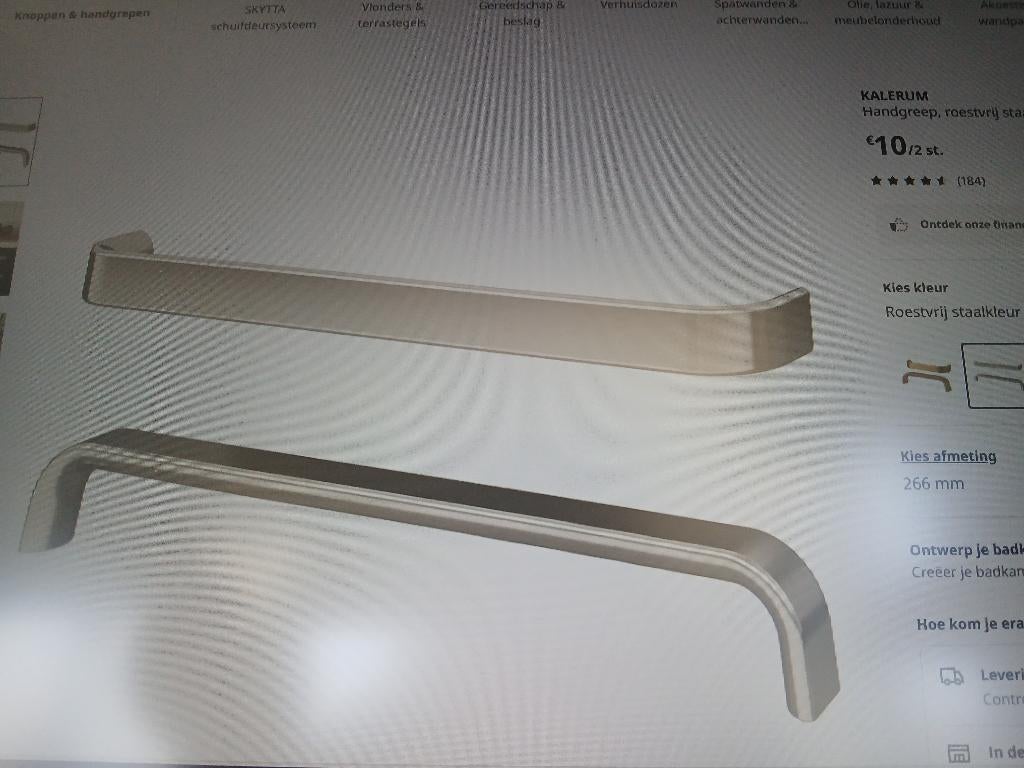 Handgrepen 2stuks nieuw, Ophalen of Verzenden, Nieuw