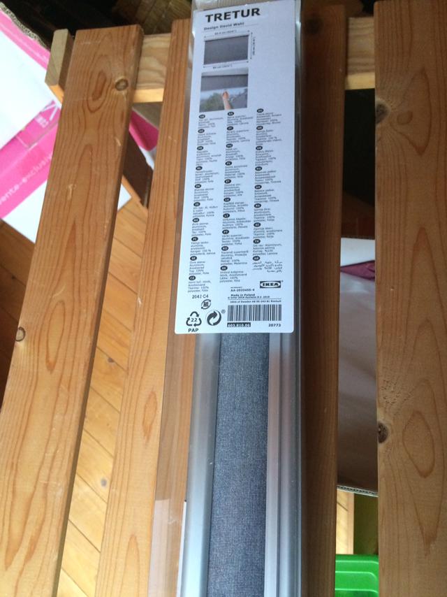 Ikea Tretur rolgordijn NIEUW, Nieuw, Grijs, 150 tot 200 cm, 50 tot 100 cm