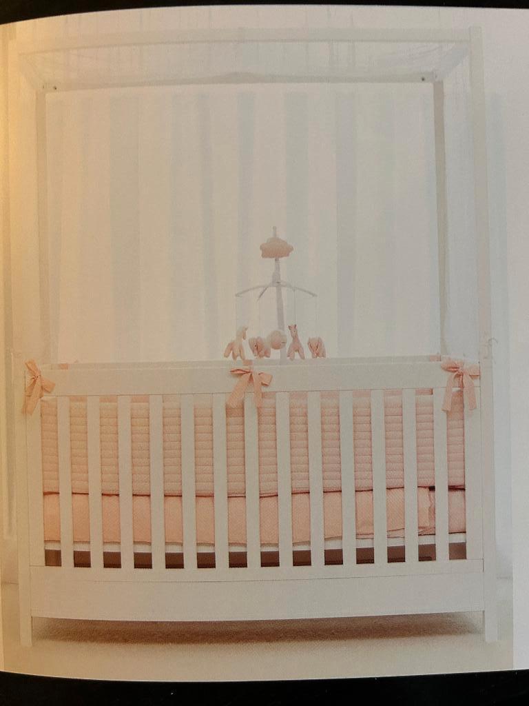 Lit enfant baldaquin "Theophile et Patachou", Matelas, 70 à 85 cm, Comme neuf, Enlèvement