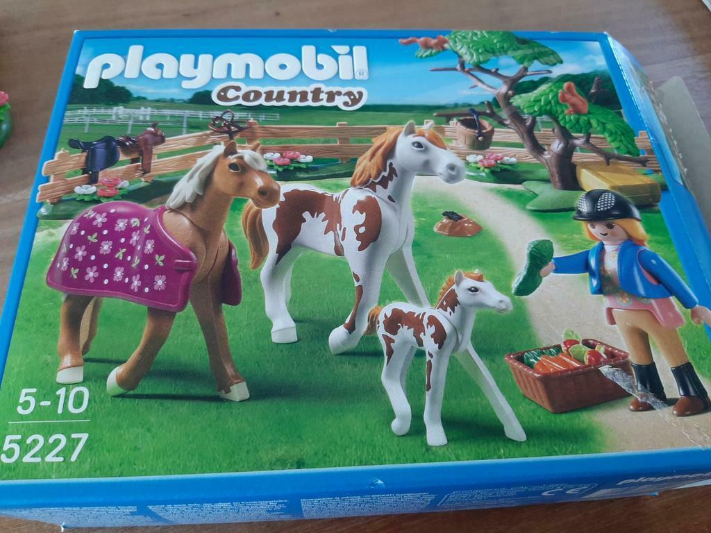 Playmobil country 5227 paddock met paardenfamilie, Enlèvement ou Envoi