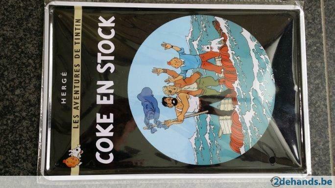 KUIFJE - metalen plaat - Coke en Stock, Verzamelen, Ophalen of Verzenden, Nieuw