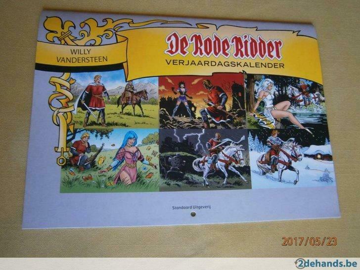 Verjaardagskalender De Rode Ridder in kleur  Gloednieuw, Verzamelen, Ophalen of Verzenden, Nieuw