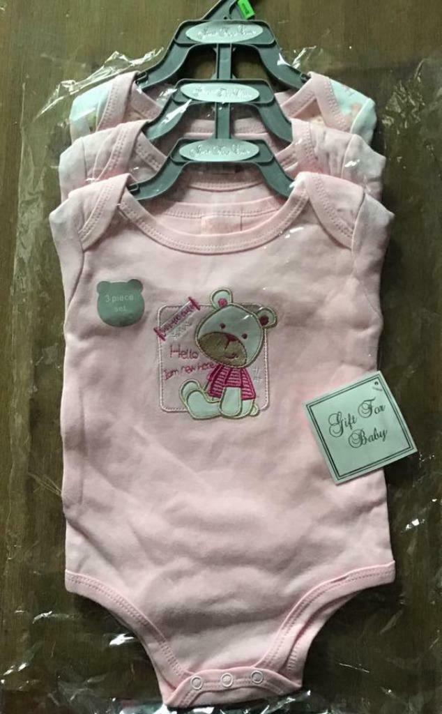 Lot de 3 bodys manches longues neufs De Naissance à 12 mois, Enlèvement, Neuf, Fille, Vêtements de nuit ou Sous-vêtements