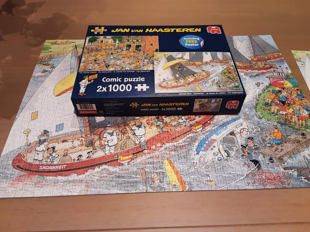 Puzzel jan van haasteren de kaasmarkt en skutsjesilen, Ophalen