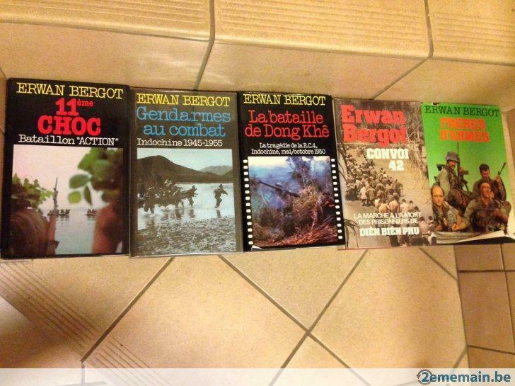 5 livres de guerre 40-45 d' Erwan Bergot, Livres, Utilisé