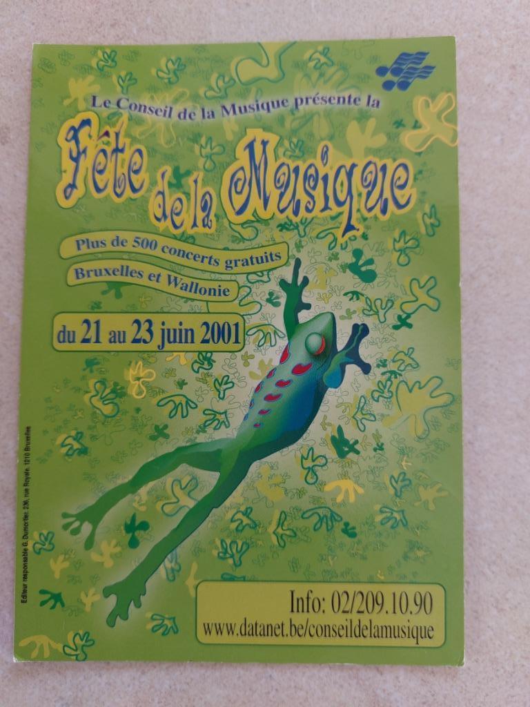 postkaart 2001: Fête de la musique, Envoi