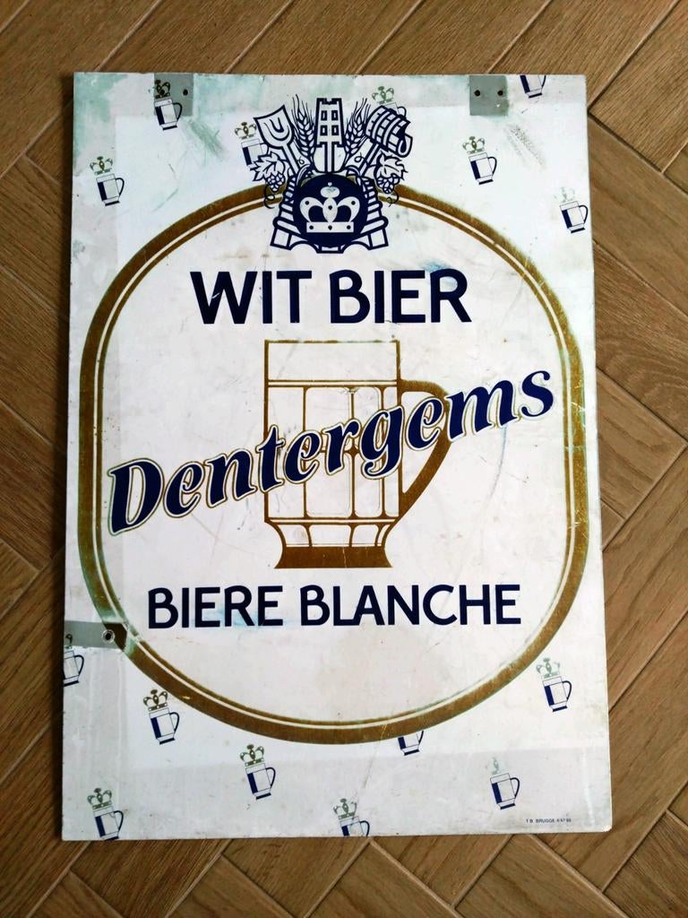 Dentergems witbier reclamebord, Verzamelen, Ophalen