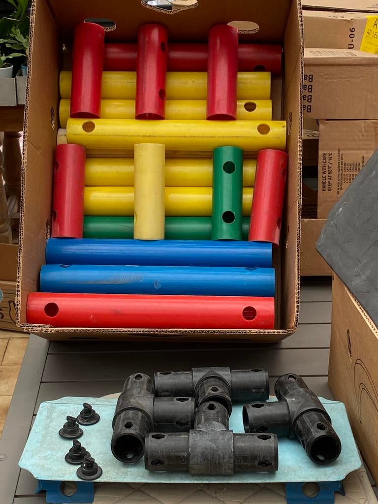 Quadro onderdelen voor buitenspeeltuig mix kleuren en mix pl, Enlèvement, Utilisé