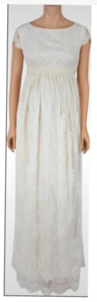 Zwangerschaps-trouwjurk Paulina 38/40, Kleding | Dames, Zwangerschapskleding, Maat 38/40 (M), Overige kleuren, Jurk, Nieuw