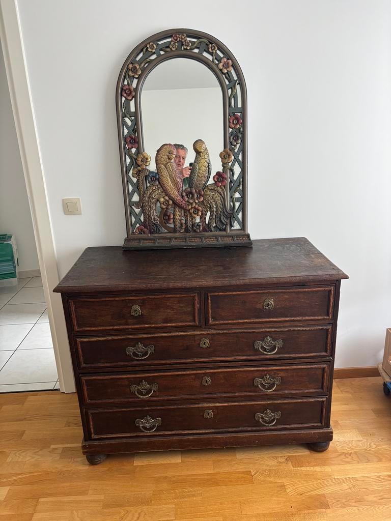 COMMODE ANCIENNE, 50 à 100 cm, Enlèvement, Utilisé, Chêne