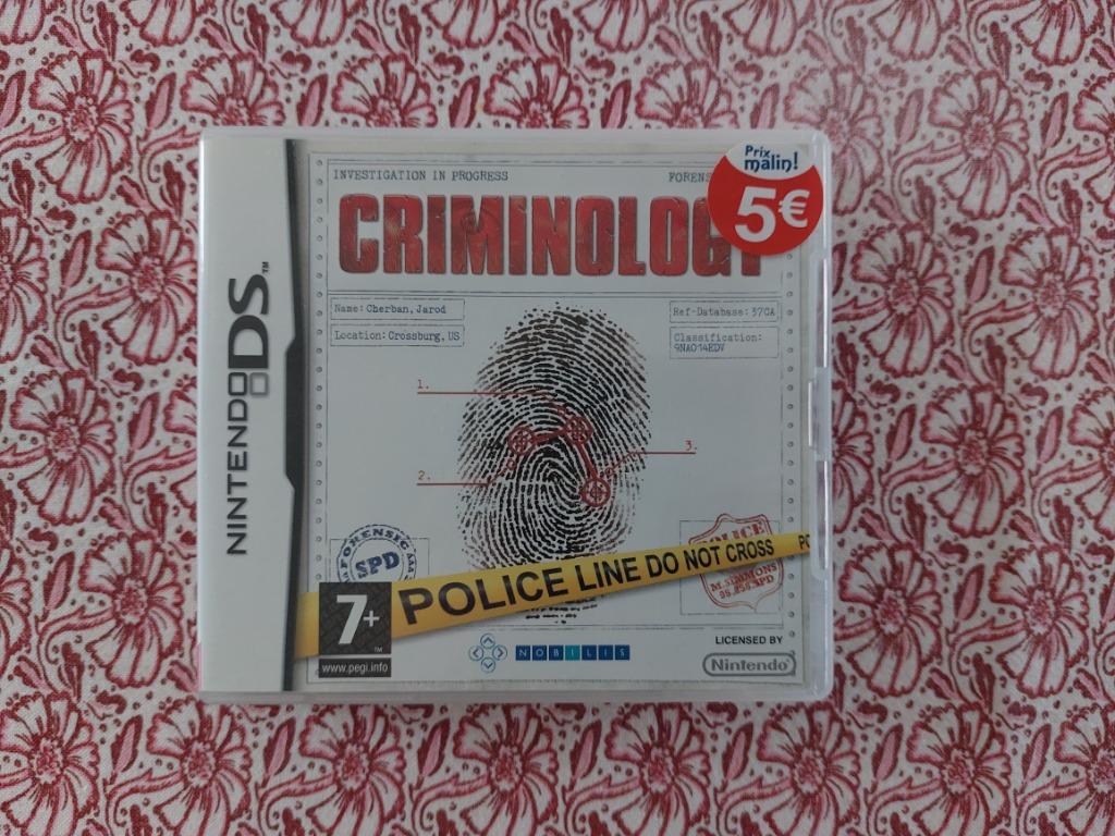 Jeu DS : Criminology, Games en Spelcomputers, Games | Nintendo DS, Overige genres, 1 speler, Ophalen of Verzenden, Zo goed als nieuw
