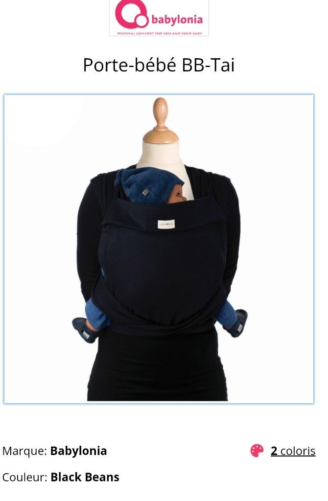 Porte-bébé Babylonia BB-TAI bleu marine, Autres marques, Porte-bébé, Comme neuf, Enlèvement
