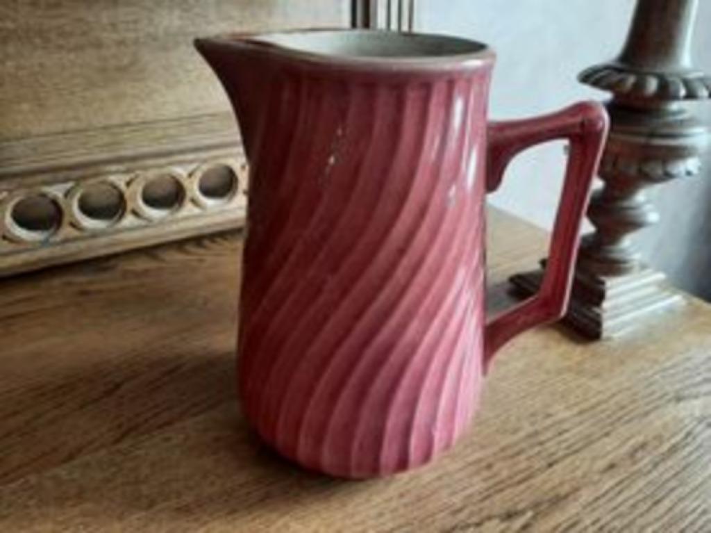 Cruche à lait "vieux-rose" vintage, Enlèvement ou Envoi