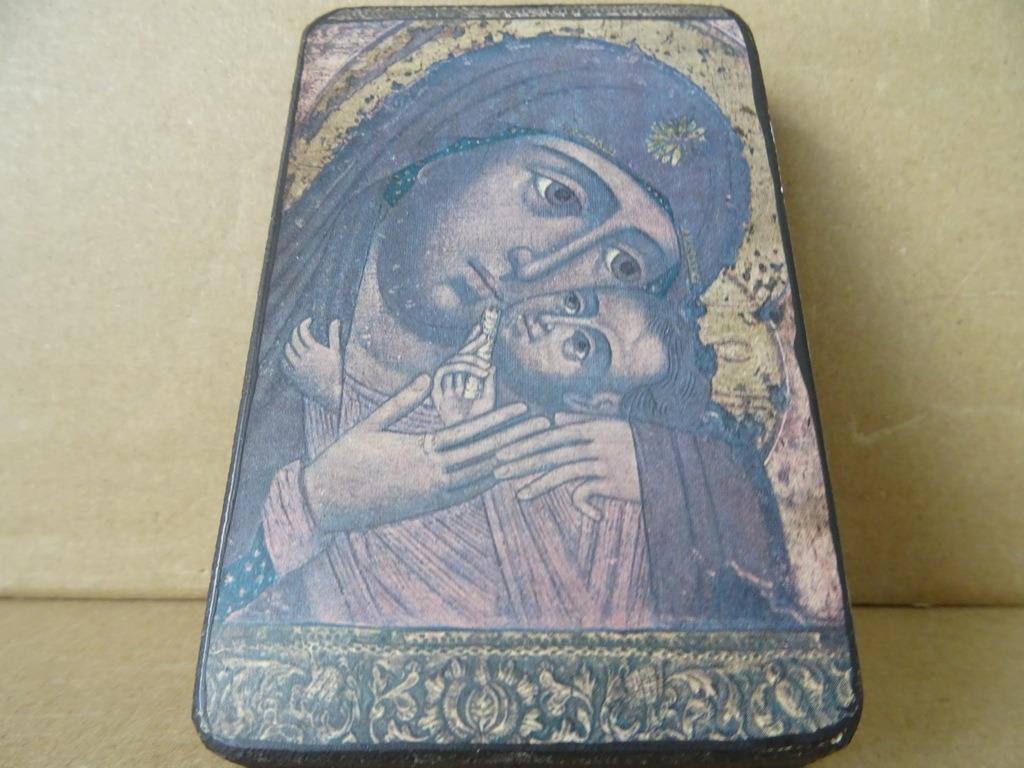 Icône Sainte Marie icône de la Mère de Dieu icône 7x11cm, Collections, Enlèvement ou Envoi, Comme neuf, Autres types, Christianisme | Catholique