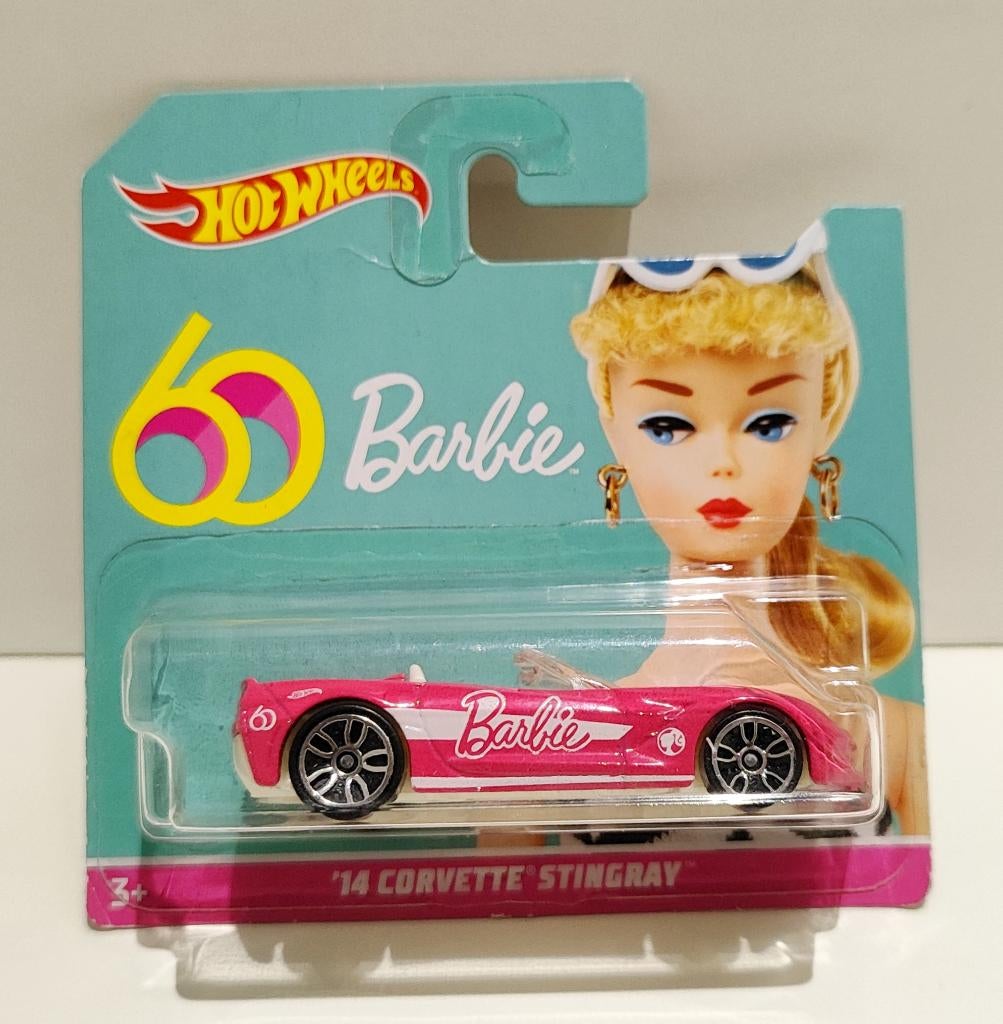 Hot Wheels Barbie 60 '14 Corvette Stingray Zeldzaam! (2019), Hobby en Vrije tijd, Modelauto's | Overige schalen, Ophalen of Verzenden