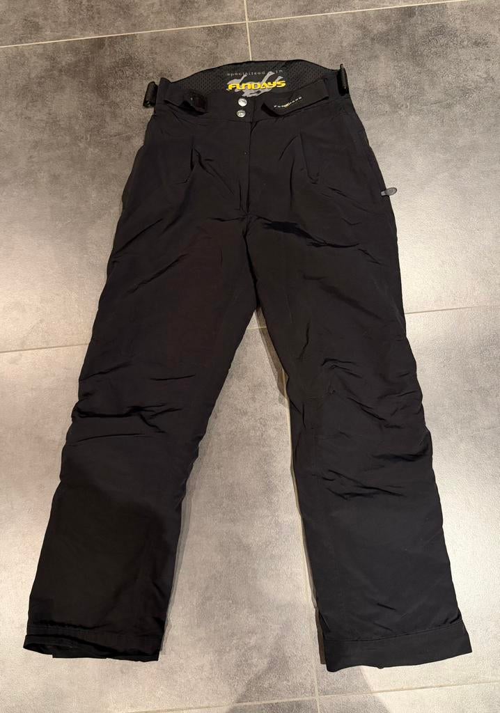 Zwarte dames skibroek, merk Fundays, maat S, Enlèvement ou Envoi, Comme neuf, Taille 36 (S), Pantalon