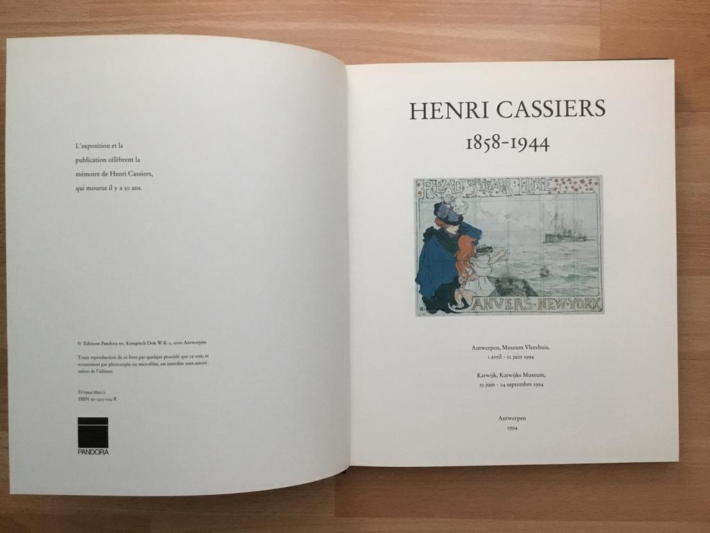 Boek Henri Cassiers, Ophalen of Verzenden