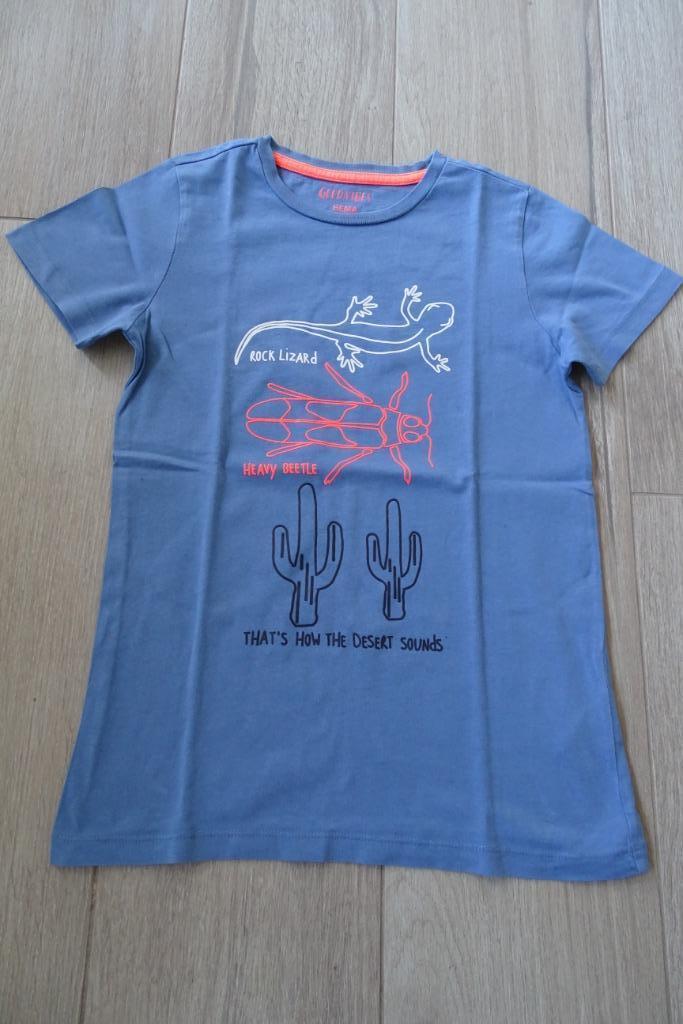 Blauwe T-shirt maat 146 / 152 prima staat, Kinderen en Baby's, Kinderkleding | Maat 146, Gebruikt, Ophalen of Verzenden, Shirt of Longsleeve